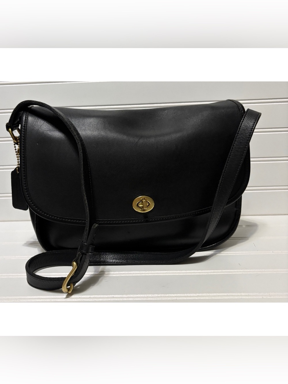COACH Vintage City Black Shoulder Crossbody Bag Made in USA 9790 Great Condition